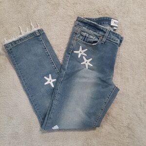 PAIGE Ankle Jeans with Star Accents